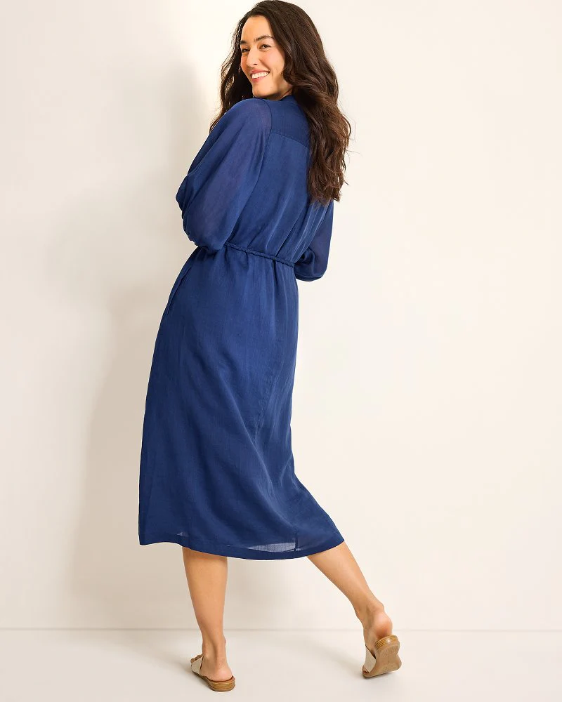 Paradise Breeze Midi Shirt Dress - Image 3
