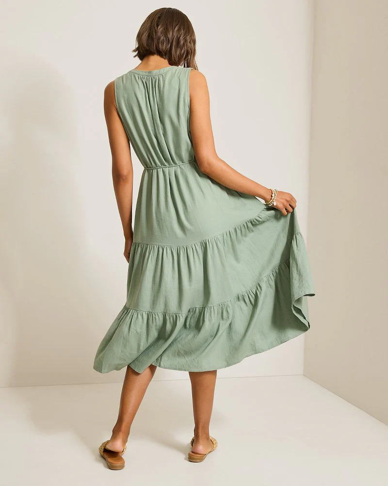 Coastal Tide S/L Sundress - Image 6