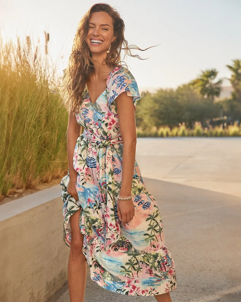 Paradise Shores Midi Sundress