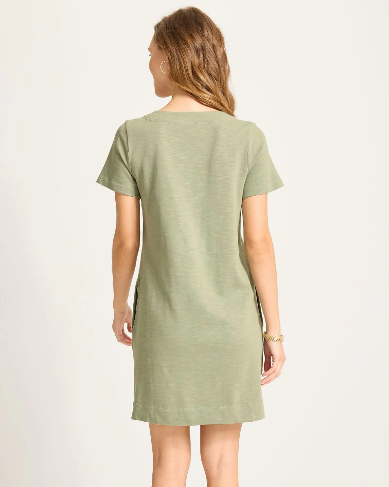 Sunset Harbor Lace-up Short Sleeve Dress - Image 3