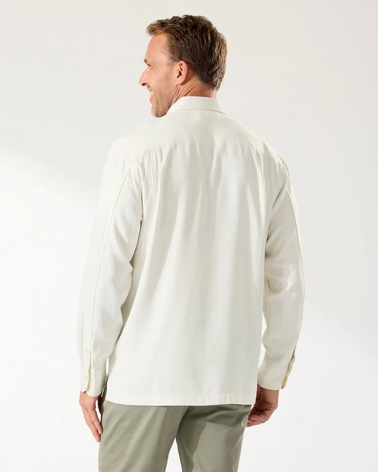 Catalina Twill Long-Sleeve Silk Shirt - Image 4