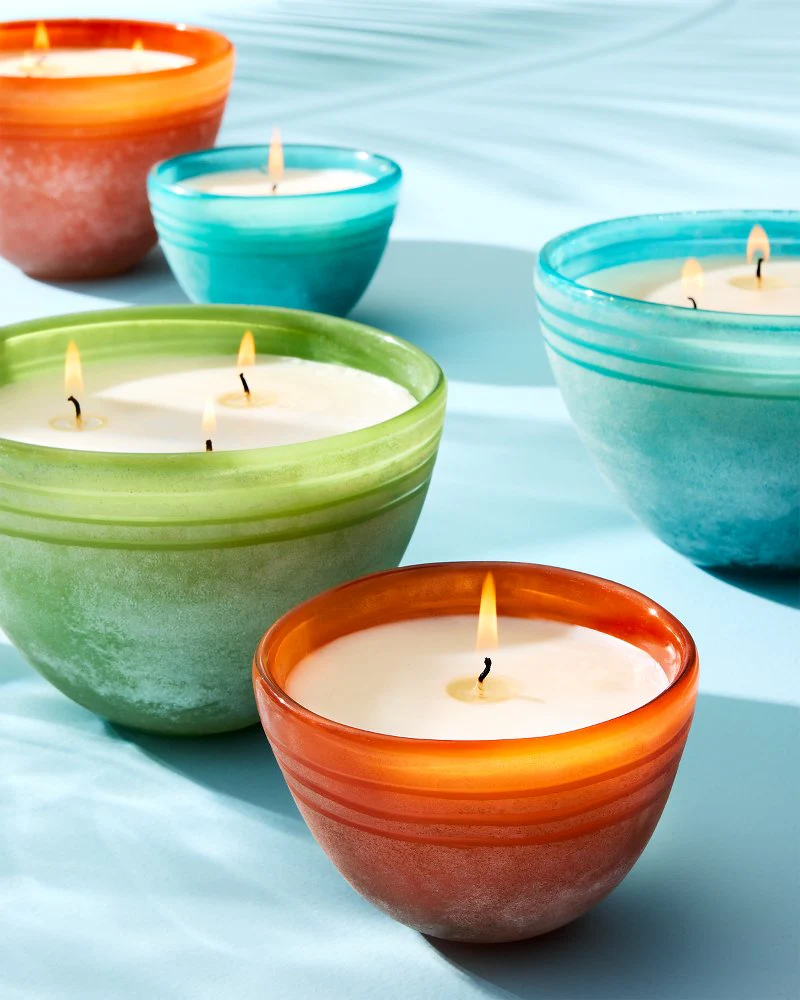 Pineapple Cilantro 19-oz. Beach Glass Candle - Image 3