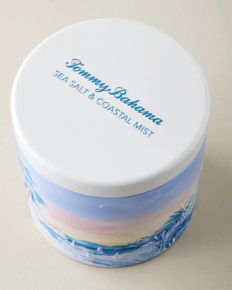 Sea Salt & Coastal Mist Embossed 10.6-oz.Candle Tin - Image 4